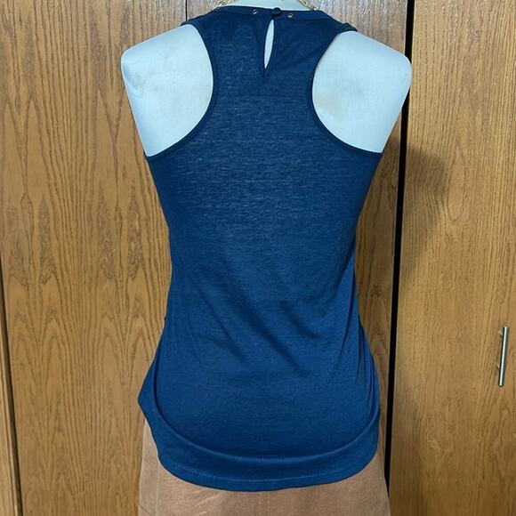 Jessica Simpson Navy Fringe Tank Top Size XS - Picture 4 of 6